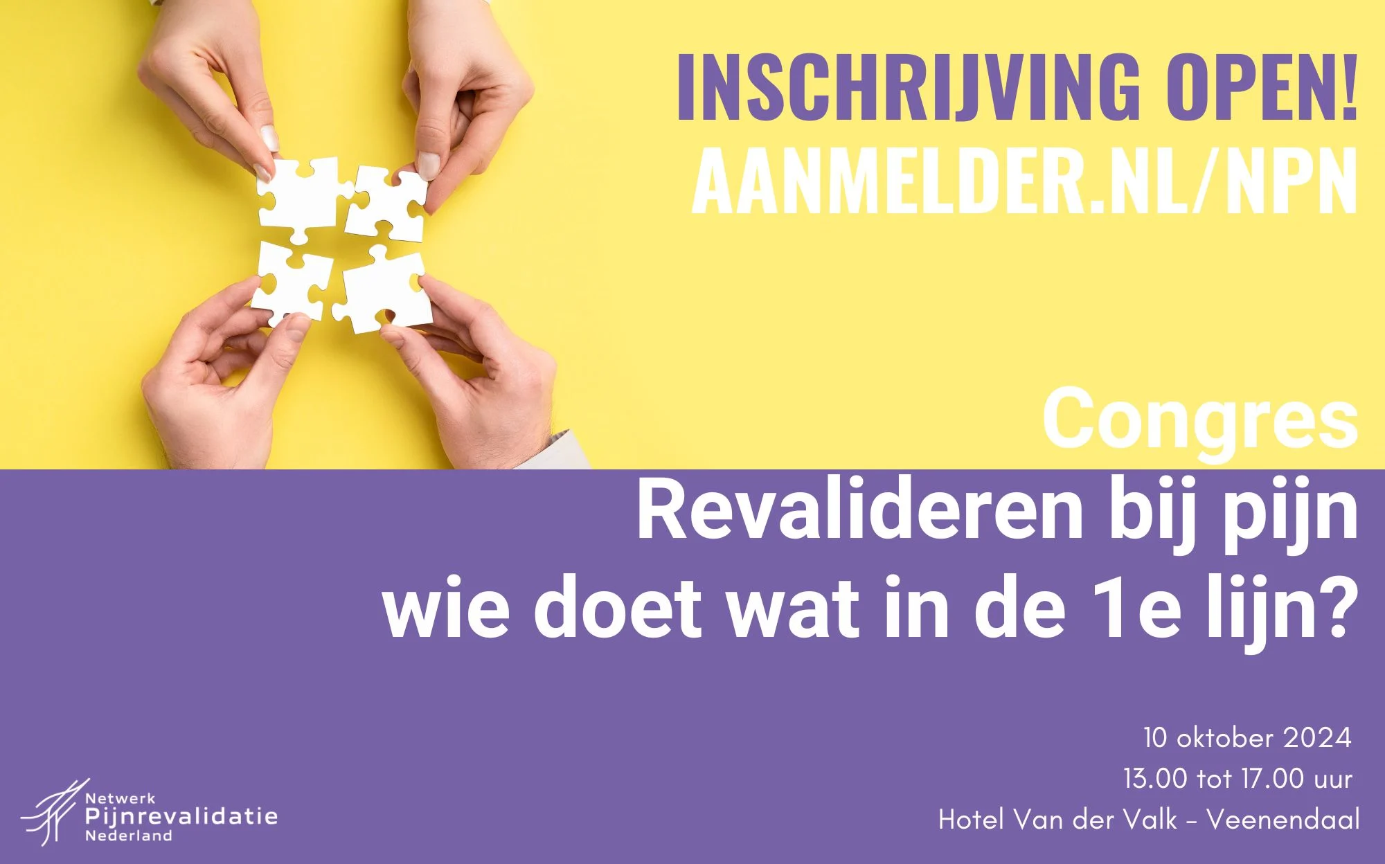 Congres ‘Revalideren bij pijn; wie doe wat in de 1e lijn?’